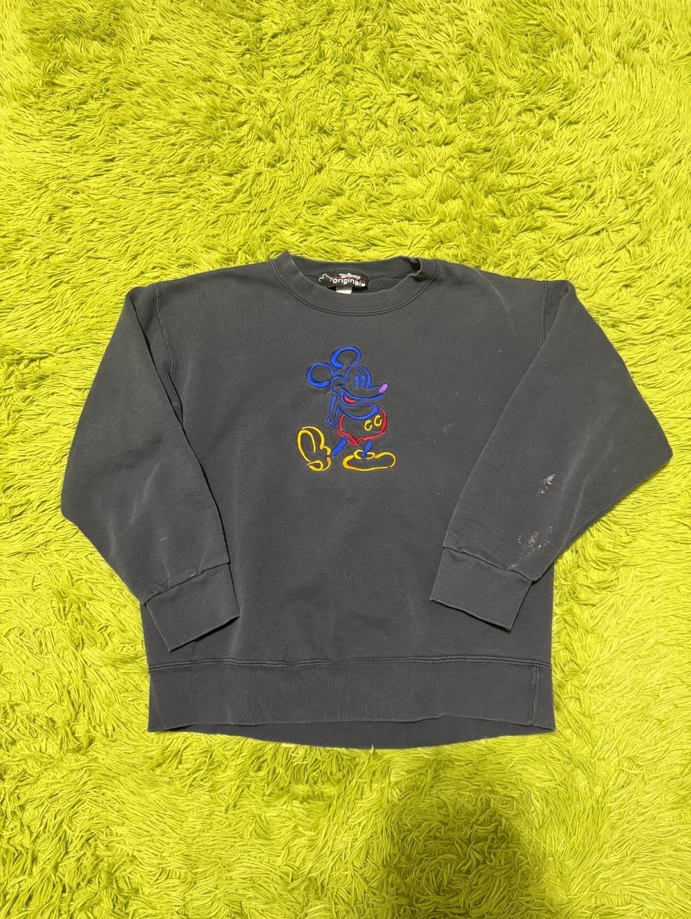 Vintage 90s Disney Graphic Sweatshirt Size Medium Black